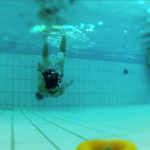 InZwischenZeit:Filme dreht unter Wasser im Schwimmbad für einen Imagefilm für den Verein Gemeinsam mit Behinderten e.V.